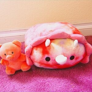 Trinity Dinosaur Squishmallow & Gummy Bear Plush Bundle